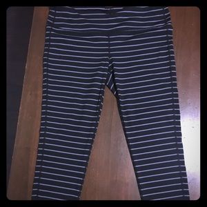Athleta Striped Chaturanga Tights XL
